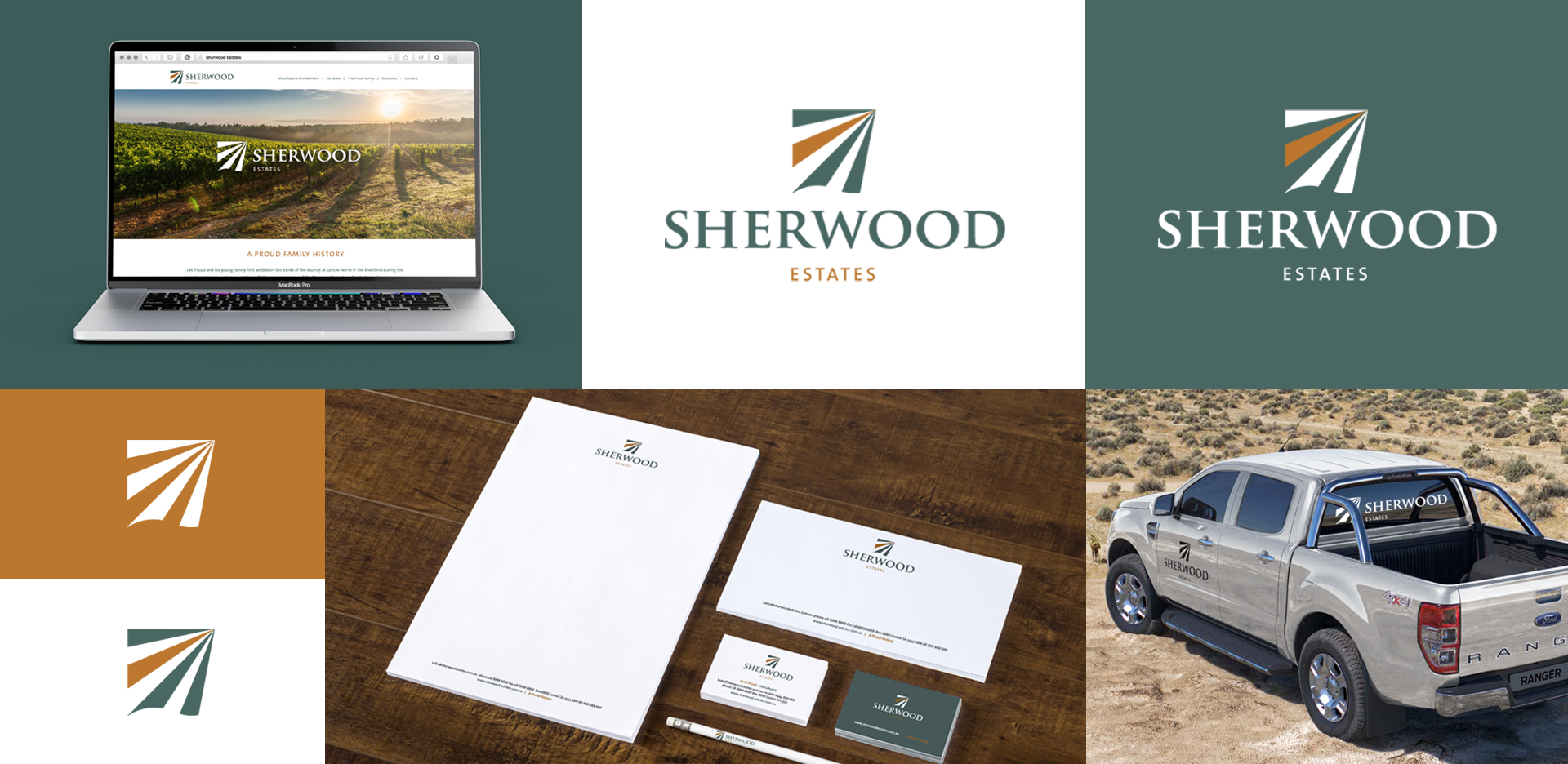 Visual Identity Sherwood Estates Splitpants Productions